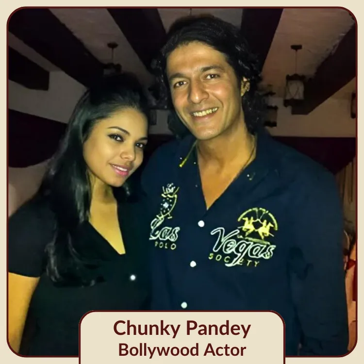 Kyrah Khan with Chunky Pandey