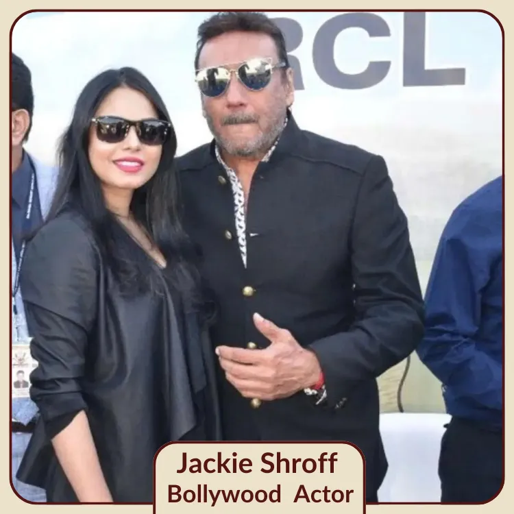 Kyrah Khan with Jacky Shroff
